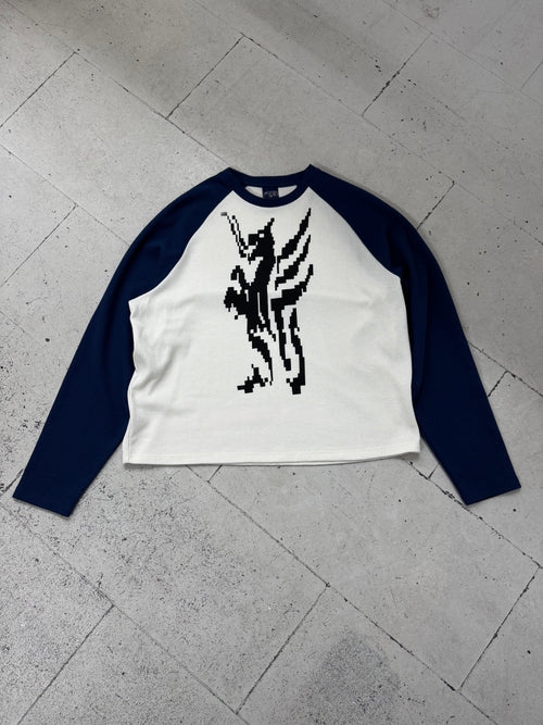 LS WAFFLE TEE - NAVY *PRE ORDER