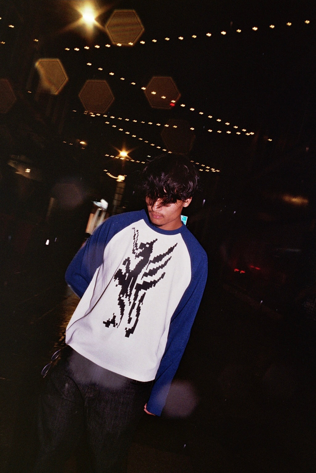 LS WAFFLE TEE - NAVY *PRE ORDER